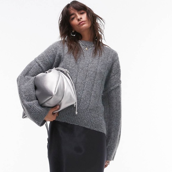 Gray Topshop Sweater - Picture 9 of 9